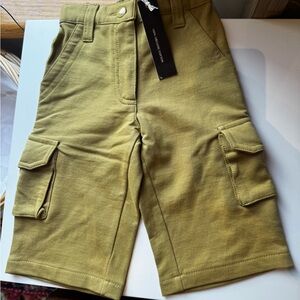 Bungalow Bebe 100% Organic Cotton Khaki Cargo Pants Baby size 3-6 months - NWT